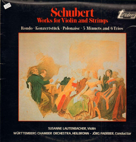 Schubert-Works For Violin And Strings-Turnabout-Vinyl LP