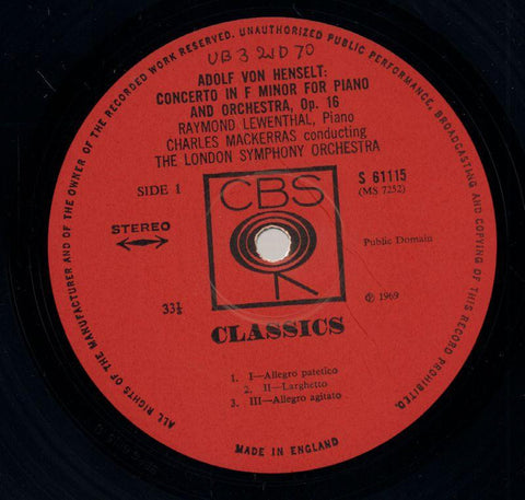 Piano Concerto-CBS-Vinyl LP-VG+/Ex