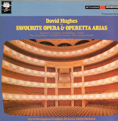 David Hughes-Sings Favourite Opera & Operetta Arias-Columbia-Vinyl LP-VG/VG-
