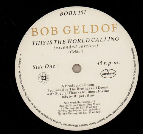 This Is The World Calling-Mercury-12" Vinyl P/S-Ex/VG