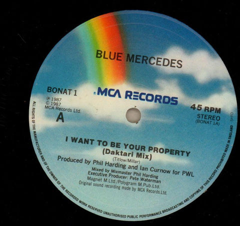 I Want To Be Your Property-MCA-12" Vinyl P/S-Ex/VG