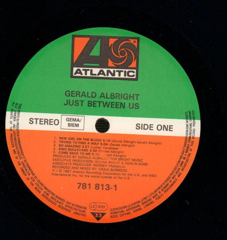 Just Between Us-Atlantic-Vinyl LP-Ex-/NM