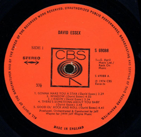 David Essex-CBS-Vinyl LP Gatefold-VG/Ex