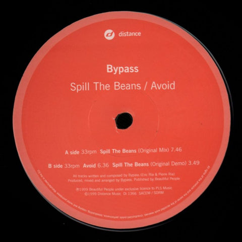 Spill The Beans-Distance-12" Vinyl-Ex+/VG+
