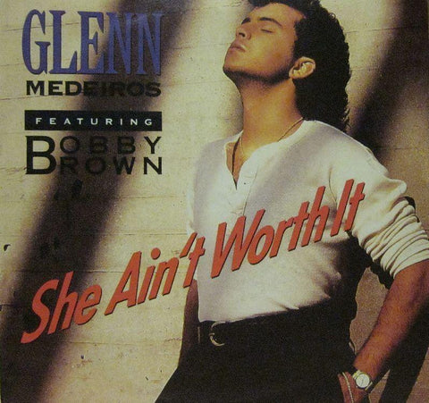 Glenn Medeiros-She Ain't Worth It-Amherst Records-7" Vinyl