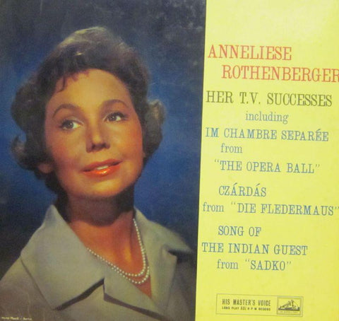Anneliese Rothenbeger-Her T.V Successes-HMV-10" Vinyl