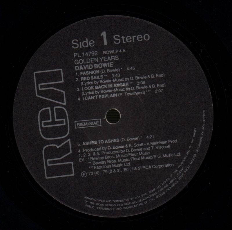 Golden Years-RCA-Vinyl LP-VG/Ex-