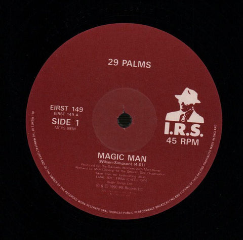 Magic Man-IRS-12" Vinyl P/S-VG/VG