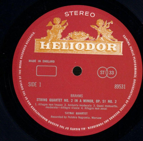 String Quartet No.2-Heliodor-Vinyl LP-VG/Ex+