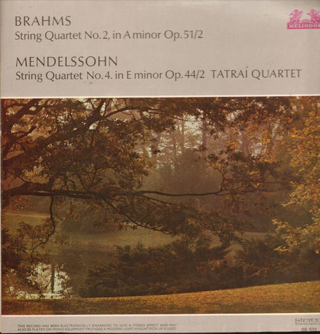 Brahms/Mendelssohn-String Quartet No.2-Heliodor-Vinyl LP