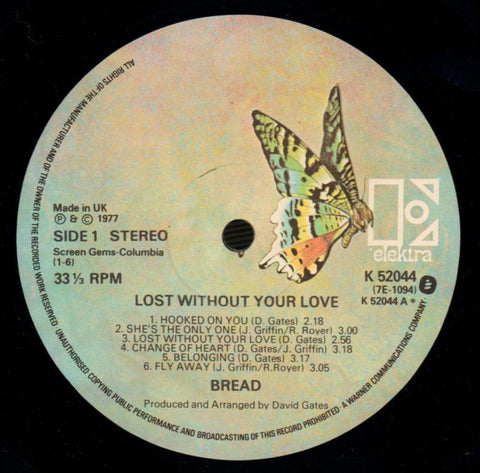 Lost Without Your Love-Elektra-Vinyl LP Gatefold-VG+/Ex