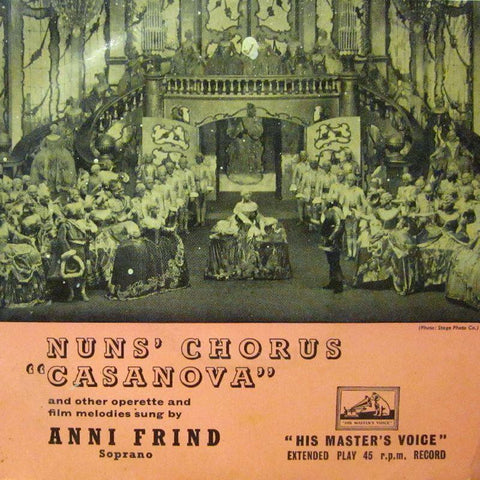 Anni Frind-Nuns' Chorus 'Casanova'-HMV-7" Vinyl P/S