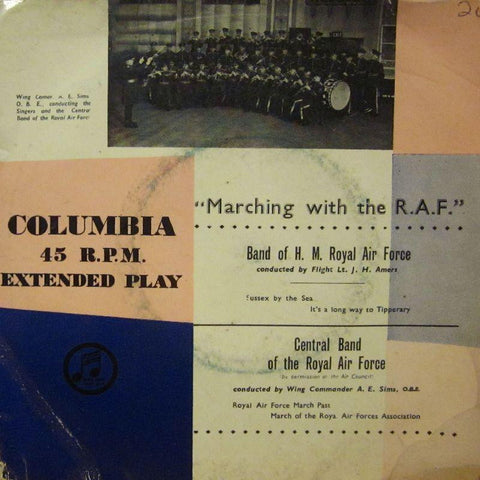 Band of H.M. Royal Air Force-Marching With The R.A.F-Columbia-7" Vinyl P/S