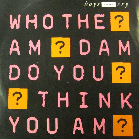Boys Don't Cry-Who The Am Dam Do You Think You Am-Legacy Records-12" Vinyl