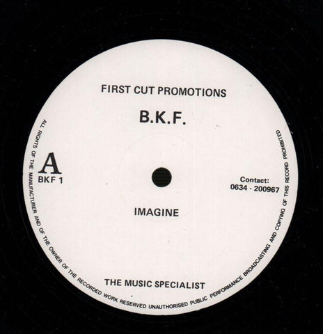 Imagine-First Cut-12" Vinyl-VG+/Ex