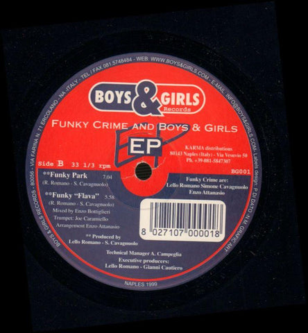 Funky Crime And Boys & Girls-Boys & Girls-12" Vinyl-VG/VG+