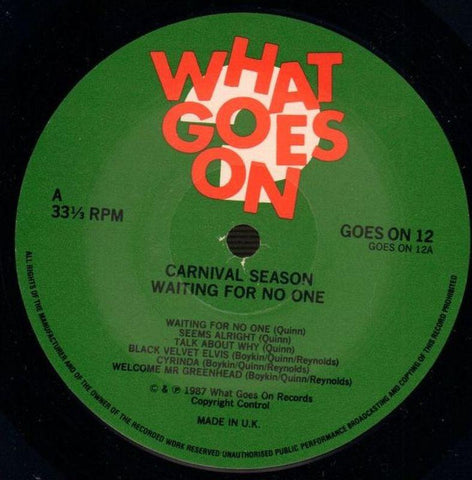 Waiting For No-One-What Goes On-Vinyl LP-VG/NM