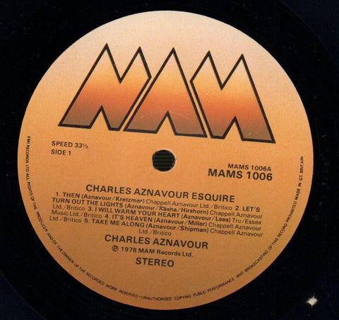 Charles Aznavour-Esquire-MAMS-Vinyl LP