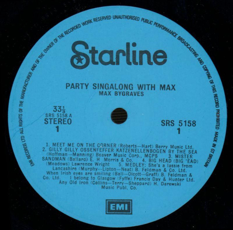Party Sing Along With Max Bygraves-EMI-Vinyl LP-VG/VG