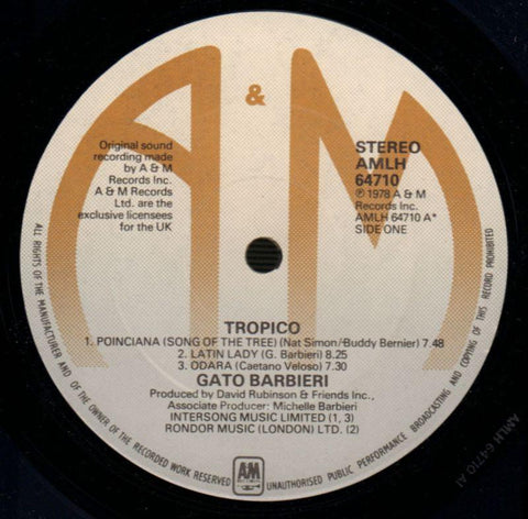 Tropico-A&M-Vinyl LP-VG/VG+