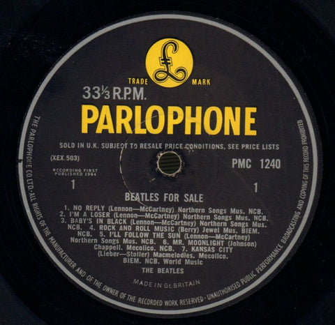 Beatles For Sale-Parlophone-Vinyl LP Gatefold-VG/G