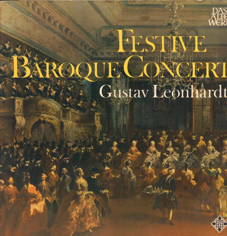 Gustav Leonhardt-Festive Baroque Concert-Telefunken-Vinyl LP Gatefold