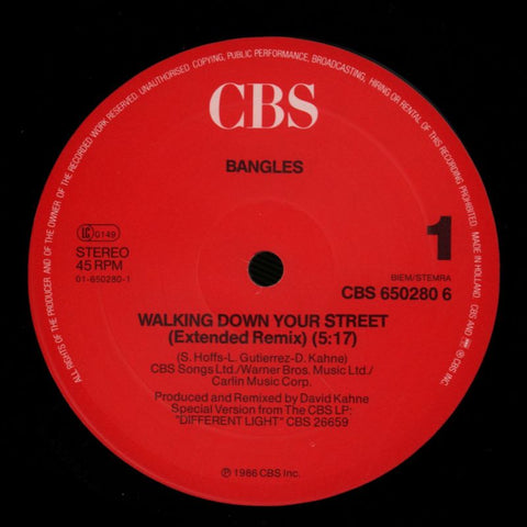 Walking Down Your Street-CBS-12" Vinyl-VG/NM