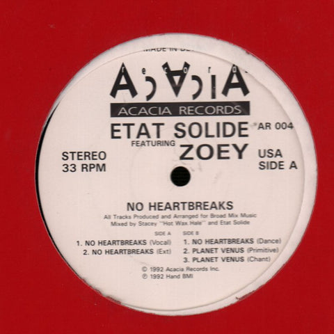 No Heartbreaks-ACACIA-12" Vinyl