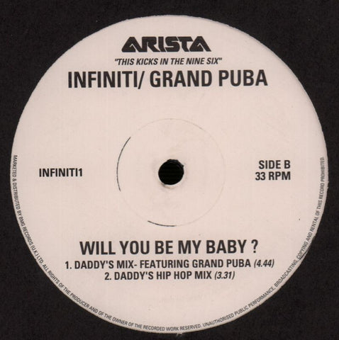 Will You Be My Baby-Arista-12" Vinyl-Ex/Ex