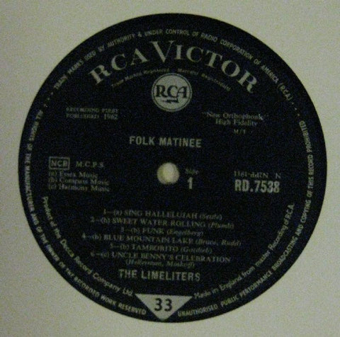 The Limeliters-Folk Matinee-RCA-Vinyl LP