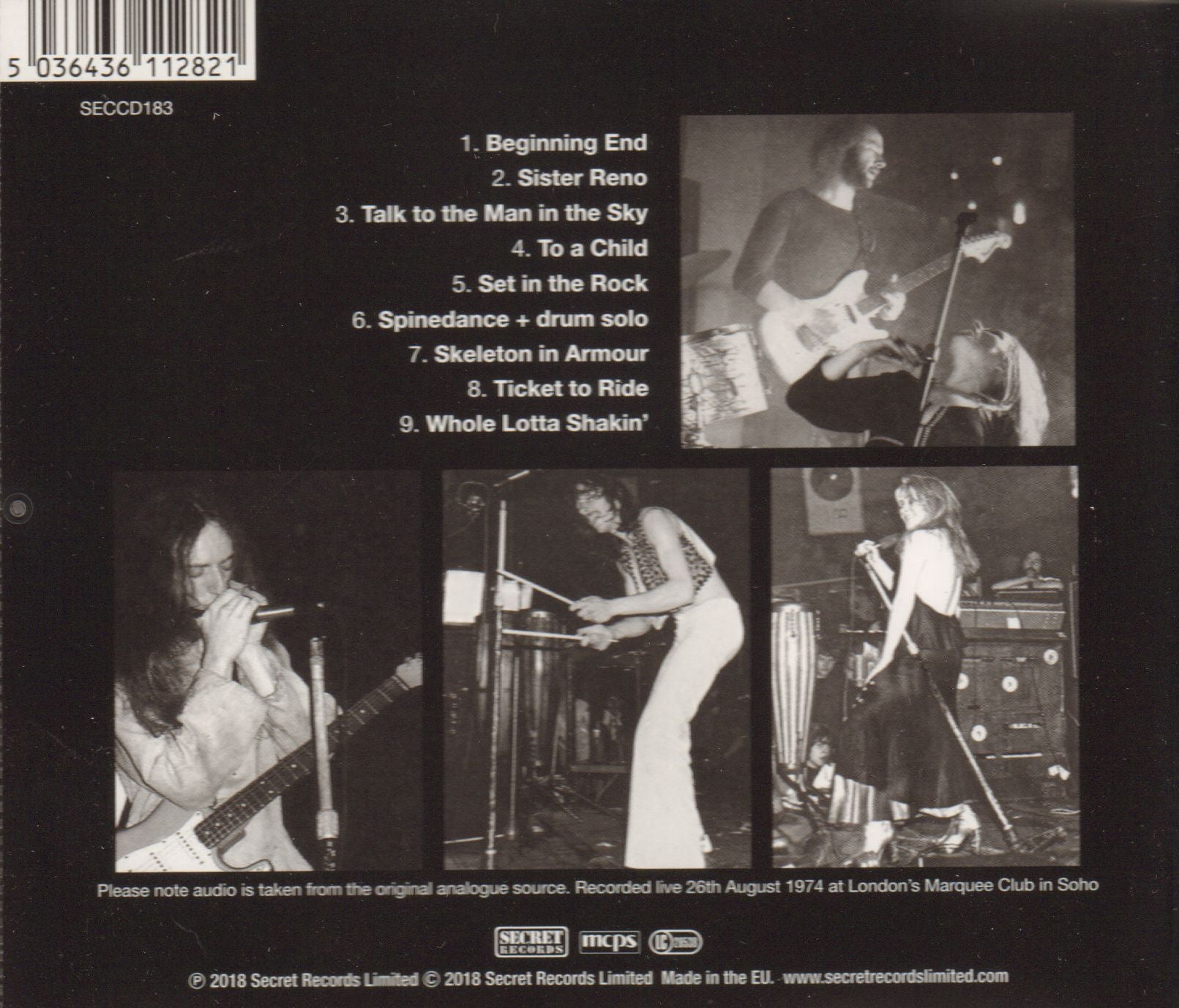 Live At The Marquee-Secret-CD Album-New & Sealed