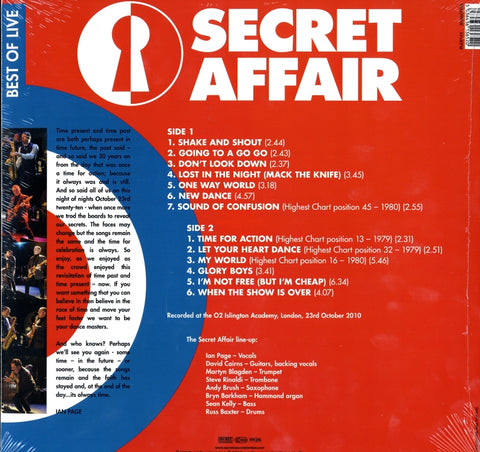 Time For Action - Best Of Live-Secret-RED Vinyl LP-M/M
