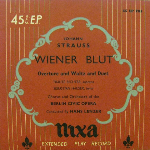 Hans Lenzer-Wiener Blut-Nixa/ PYE-7" Vinyl