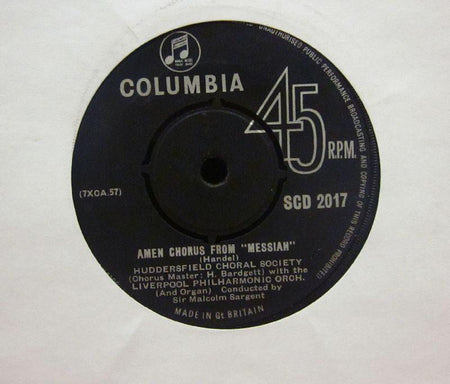 Handel-Amen Chorus From Messiah-Columbia-7" Vinyl