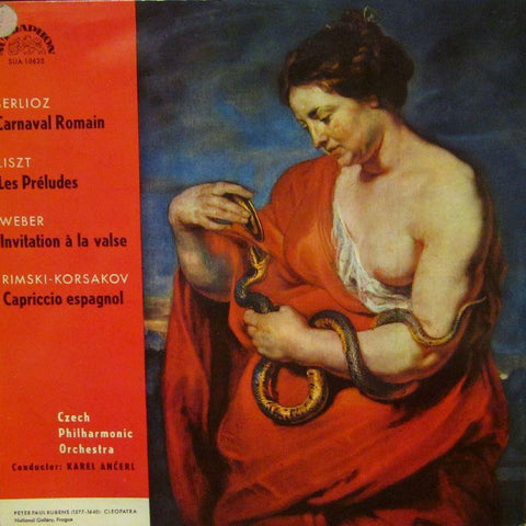 Berlioz/Liszt/Weber-Carnaval Romain/Les Preludes/Invitation A La Valse-Supraphon-Vinyl LP