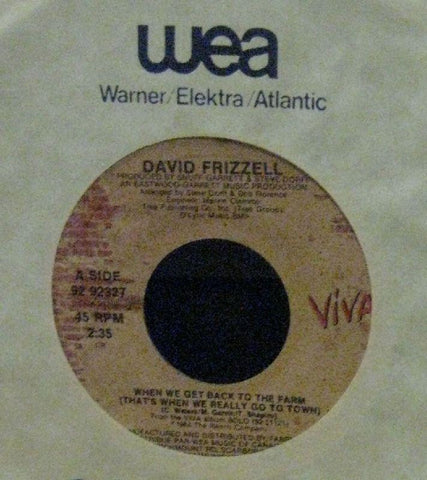 David Frizzell-When We Get Back To The Farm-Viva-7" Vinyl