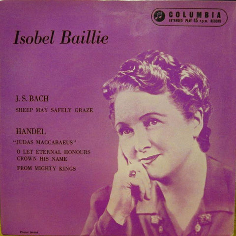 Baillie/Bach/Handel-Sheep May Safely Graze/Judas Maccabaeus-Columbia-7" Vinyl