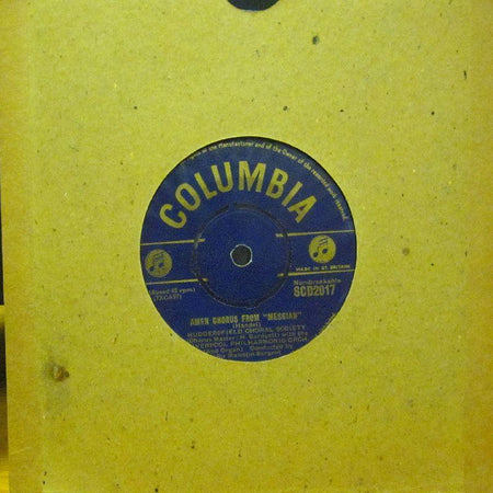 Handel-Amen Chorus From Messiah-Columbia-7" Vinyl