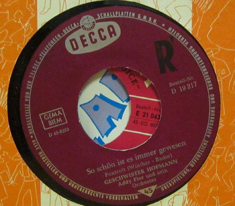 Geschwister Hofmann-So Schon Ist Immer Gewesen-Decca-7" Vinyl