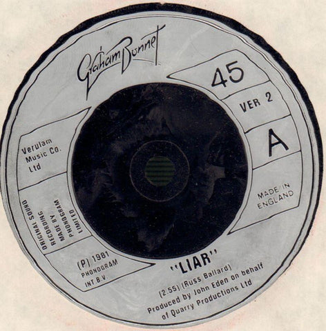 Graham Bonnet-Liar / Bad Days Are Gone-Phonogram-7" Vinyl
