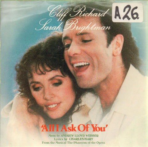 Cliff Richard & Sarah Brightman-All I Ask Of You-Polydor-7" Vinyl P/S