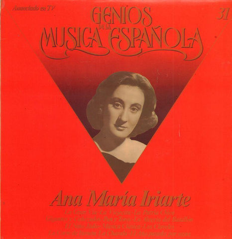 Ana Maria Iriate-Ana Maria Iriate-Genios Musica Espanola-Vinyl LP