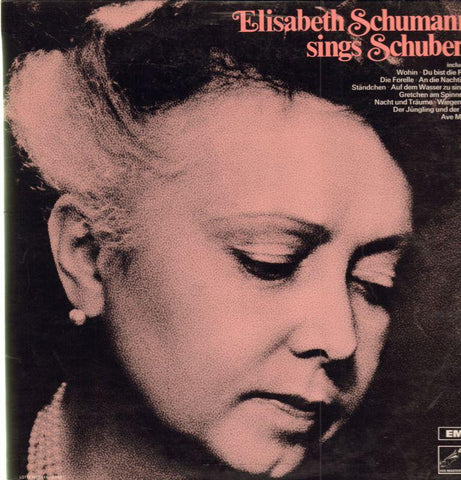 Elisabeth Schumann-Sings Schubert-HMV-Vinyl LP