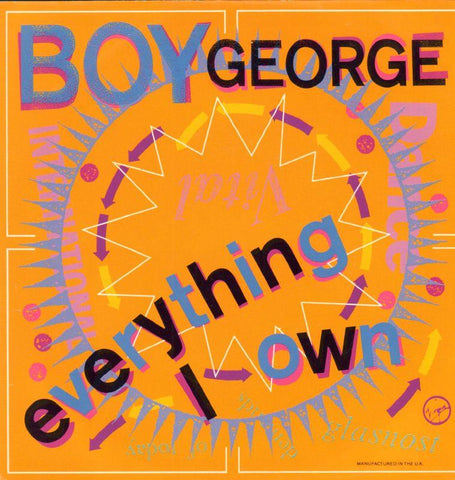 Boy George-Everything I Own-Virgin-7" Vinyl P/S