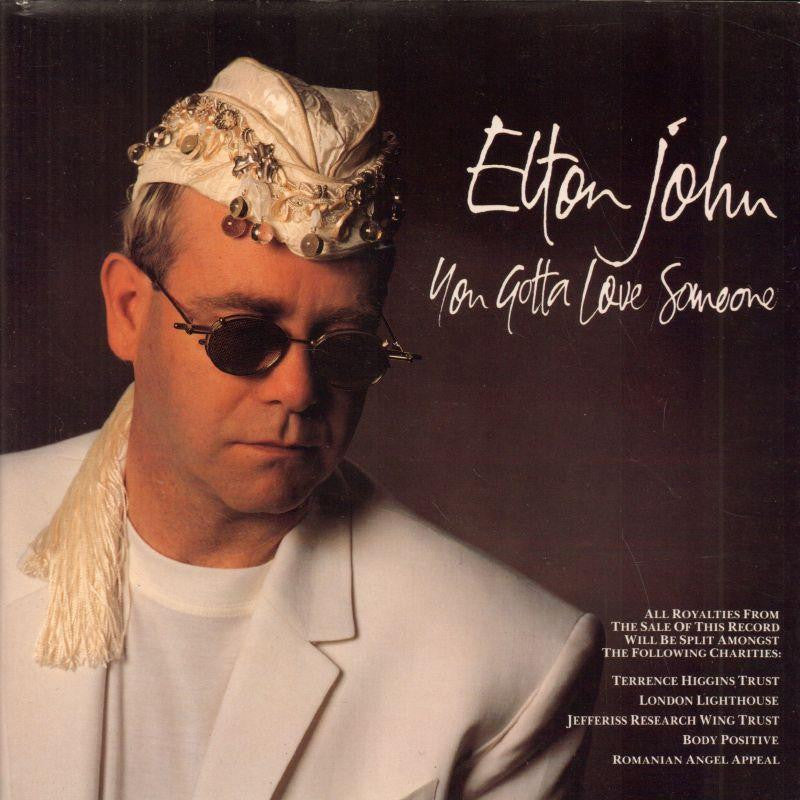 Elton John-You Gotta Love Someone-Rocket record-7" Vinyl P/S