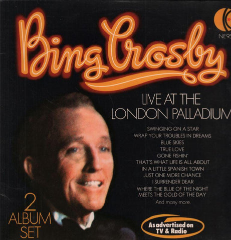 Bing Crosby-Live At The London Palladium-K TEL-2x12" Vinyl LP Gatefold