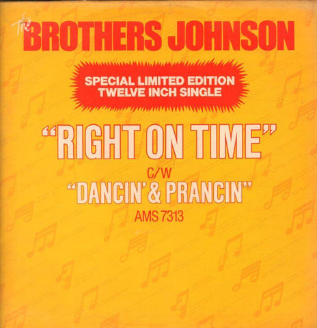 Brother's Johnson-Right On Time-A&M-12" Vinyl P/S