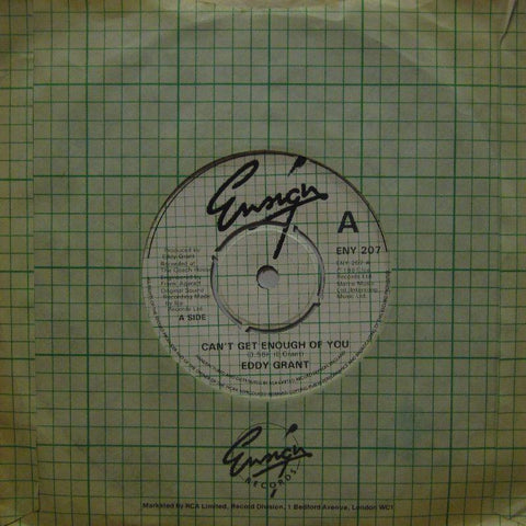 Eddy Grant-Can't Get Enough-Ensign-7" Vinyl