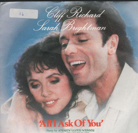Cliff Richard & Sarah Brightman-All I Ask Of You-7" Vinyl P/S