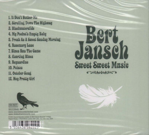 Bert Jansch-Sweet Sweet Music-Secret-CD Album-New